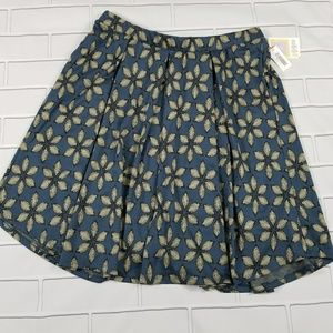 LuLaRoe Madison 3XL Jacquard Fabric Floral Blue